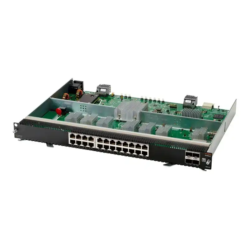 HPE Aruba 6400 24-port 10Gbase-T and 4-port SFP56 v2 - Commutateur - C3 - 24 x 10GBase-T + 4 x 50 Gigabit Et... (R0X42C)_1